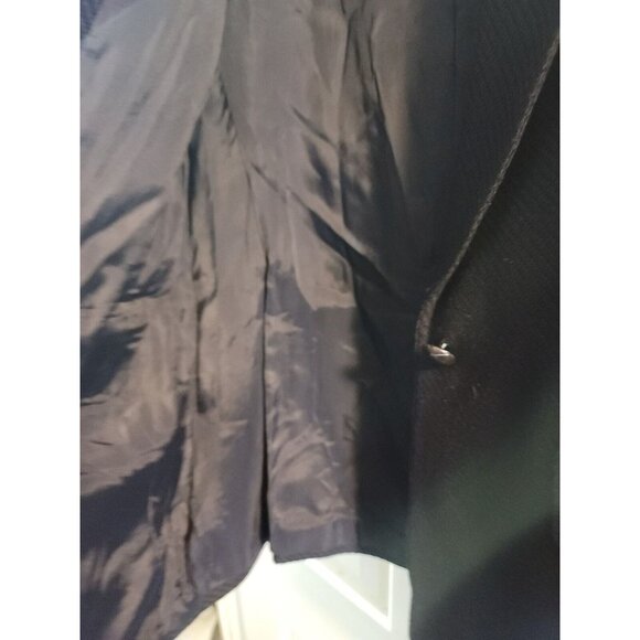 anne klein ii Vintage Wool Cashmere Jacket Coat Size 10. Nwt. Navy Blue. - Picture 11 of 14